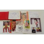 FOOTBALL, Sunderland, signed selection, inc. autograph album, white cards, photos, trade cards etc.,