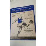 FOOTBALL, Ipswich Town home programme, v Hearts, 5th Mar 1938, friendly, professional repair to
