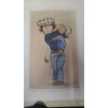 GOLF, colour print, Heroes of Sport, Tom Watson, issued by Venorlandus, artwork by Tim Holder, 8.5 x