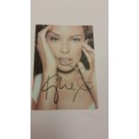 POP MUSIC, signed colour photo by Kylie Minogue, first name only, h/s, 4.25 x 5.75, promotional