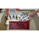POP MUSIC, The Beatles selection, inc. two plastic pencil cases, small plastic guitar (each with