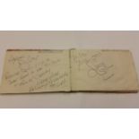 ENTERTAINMENT, autograph book, signatures inc. Dave Allen, Paul Whitehouse, Simon Callow, Vanessa