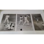 CRICKET, press photos, 1950s, inc. England, South Africa, Australia; May, Laker, Harvey etc.,