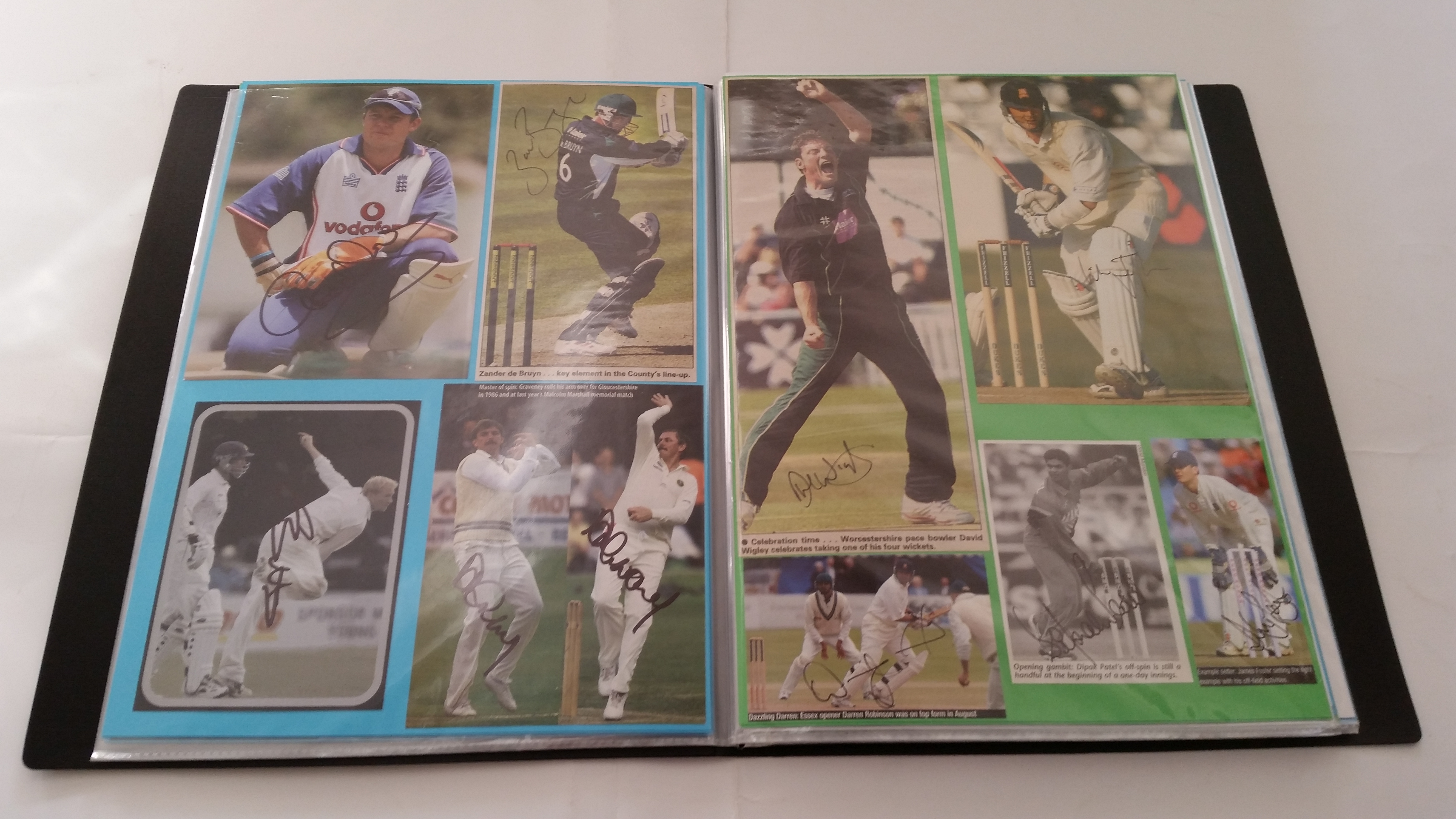 CRICKET, signed selection, inc pages removed from magazines, trade cards, newspaper cuttings, The