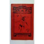 FOOTBALL, Arsenal home programme, v Sunderland, 18th Sept 1937, slight creasing, G