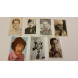 ENTERTAINMENT, signed postcards, actors, inc. Van Heflin, Red Skelton, Saba, Howard Keel, Peter