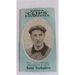 COPE, Noted Footballers (Clips), No. 121 Moger, Manchester United, 500 back, VG