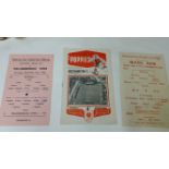 FOOTBALL, Kettering Town home programmes, 1950s (5) & 1960s, inc. League and Cup matches,