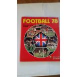PANINI, Football 78, complete set of 525, laid down in softback album, VG