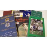 CRICKET, selection, inc. hardback edition Hampshire CC The Official History (with dj, tear to