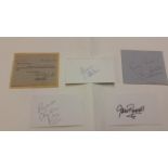 ENTERTAINMENT, signed cards, album pages, pieces etc., inc. Henry Mancini, Peter Haigh, Christian
