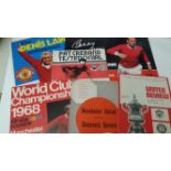 FOOTBALL, Manchester United programmes, inc. v Shamrock Rovers 1957/8, Anderlecht, Bilbao, Real
