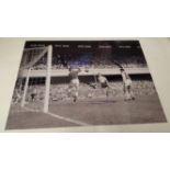 FOOTBALL, signed partially colour photos, inc. Terry Dyson & Terry Medwin (both Tottenham), 16 x 12,