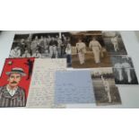 CRICKET, Yorkshire selection, inc. signed postcards by Haigh (2); photos, Rhodes & Wilson going
