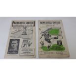 FOOTBALL, Newcastle United home programmes, all v Sunderland, 1948/9 & 1951/2-1953/4, FR to VG, 4