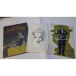 ENTERTAINMENT, signed programmes, inc. Vera-Ellen, Marlene Dietrich, Maurice Chevalier, Elizabeth