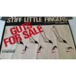 POP MUSIC, poster, Stiff Little Fingers, Guts for Sale, rolled, some tears to edges & tape repair to