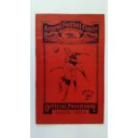 FOOTBALL, Arsenal home programme, v Manchester City, 2nd Oct 1937, slight fading to cover, VG