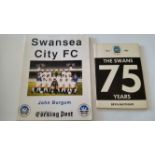 FOOTBALL, Swansea City selection, inc. brochures & magazines, inc. Super Swans Yearbook 1981/82, A-Z
