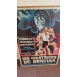 CINEMA, horror poster, Las Cicatrices de Dracula (The Scars of Dracula), with Christopher Lee, 29.25