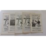 FOOTBALL, Ellesmere Port Town programmes, home (40) & away, 1960s, a few with writing to cover, FR