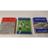 FOOTBALL, pocket size programmes, 1960s, inc. Southend (28), 1965/6 (18); Swindon (15) & Crystal