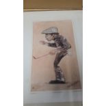 GOLF, colour print, Heroes of Sport, Gary Player, issued by Venorlandus, artwork by Tim Holder, 8.