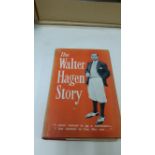 GOLF, hardback edition, autobiography, The Walter Hagen Story by Walter Hagen (1957), tears &