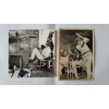 CRICKET, press photos, England v Rest of World, 1970, showing Illingworth & Cowdrey and Proctor b