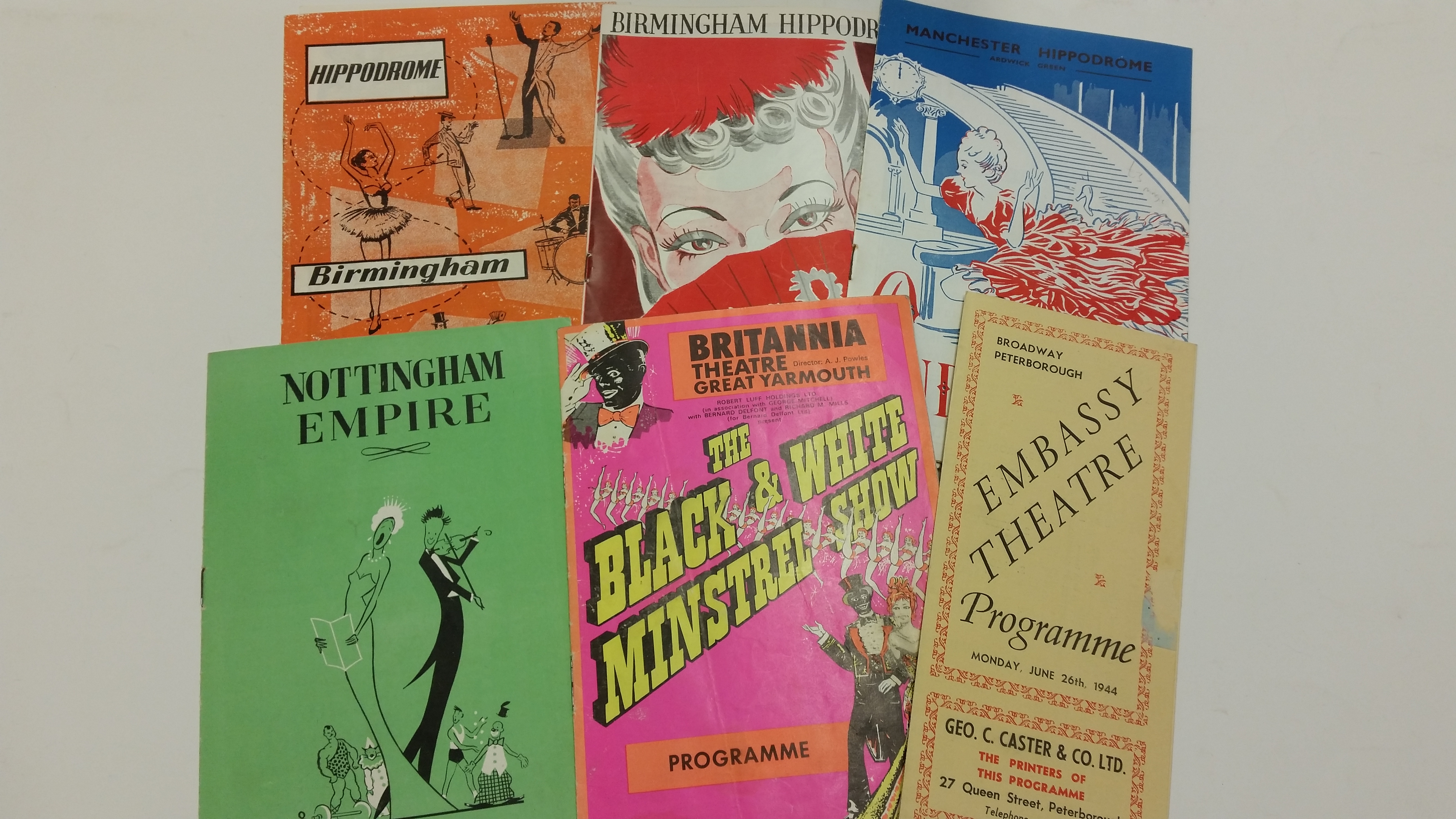 MAGIC, theatre programmes, 1940s-1950s, inc. Crossini, Dany Ray, Pierre Cordell, Cyraldo, Ed
