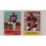 AMEICAN FOOTBALL, odds, mainly 1960s, inc. Topps, BGCCI, Bowman, FHF, Leaf, National Chicle, PCGC