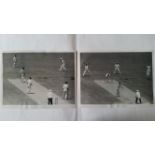 CRICKET, press photos, Australia v England, 1958/9, showing Tyson bowling v South Australia at