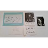 POP MUSIC, signed selection, 1980s, inc. Boy George, Alison Moyet (both p/c-size photos); Erasure (