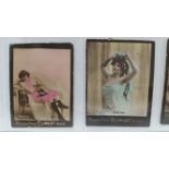 MIXED, North African beauties, Climent, medium (32); Stamelis Douras & Co., miniature postcards (
