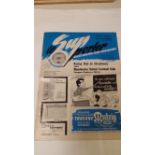 FOOTBALL, Manchester United away programme, at Racing Club De Strasbourg, 1964/5 Fairs Cup, fold,