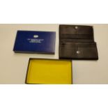 CRICKET, leather Yorkshire wallet, for 2001 County Championship, with white rose logo, boxed,