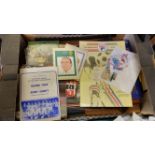 EPHEMERA, selection, inc. football programmes, trade cards (framed), photos, classical music book