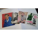 ENTERTAINMENT, signed pages removed from magazines, inc. Richard Chamberlain, David Niven, Richard