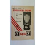 FOOTBALL, programme for 1961 Otten Cup (youth tournament), May 1961, hosted by PSV Eindhoven,