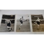 FOOTBALL, press photos showing Willie Watson in training for Sunderland at Roker Park, 7th April