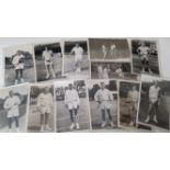 TENNIS, photos, mainly full-length poses with racquets, inc. Emerson, Stolle, Ralston, Mulligan,