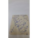 RUGBY UNION, signed album page, Wales 1947/8, 12 signatures inc. Williams, Davies, James etc., 3.5 x