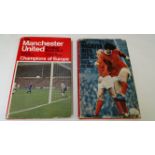 FOOTBALL, Manchester United hardback editions, The Football Book Nos. 2 & 3, dj (some small