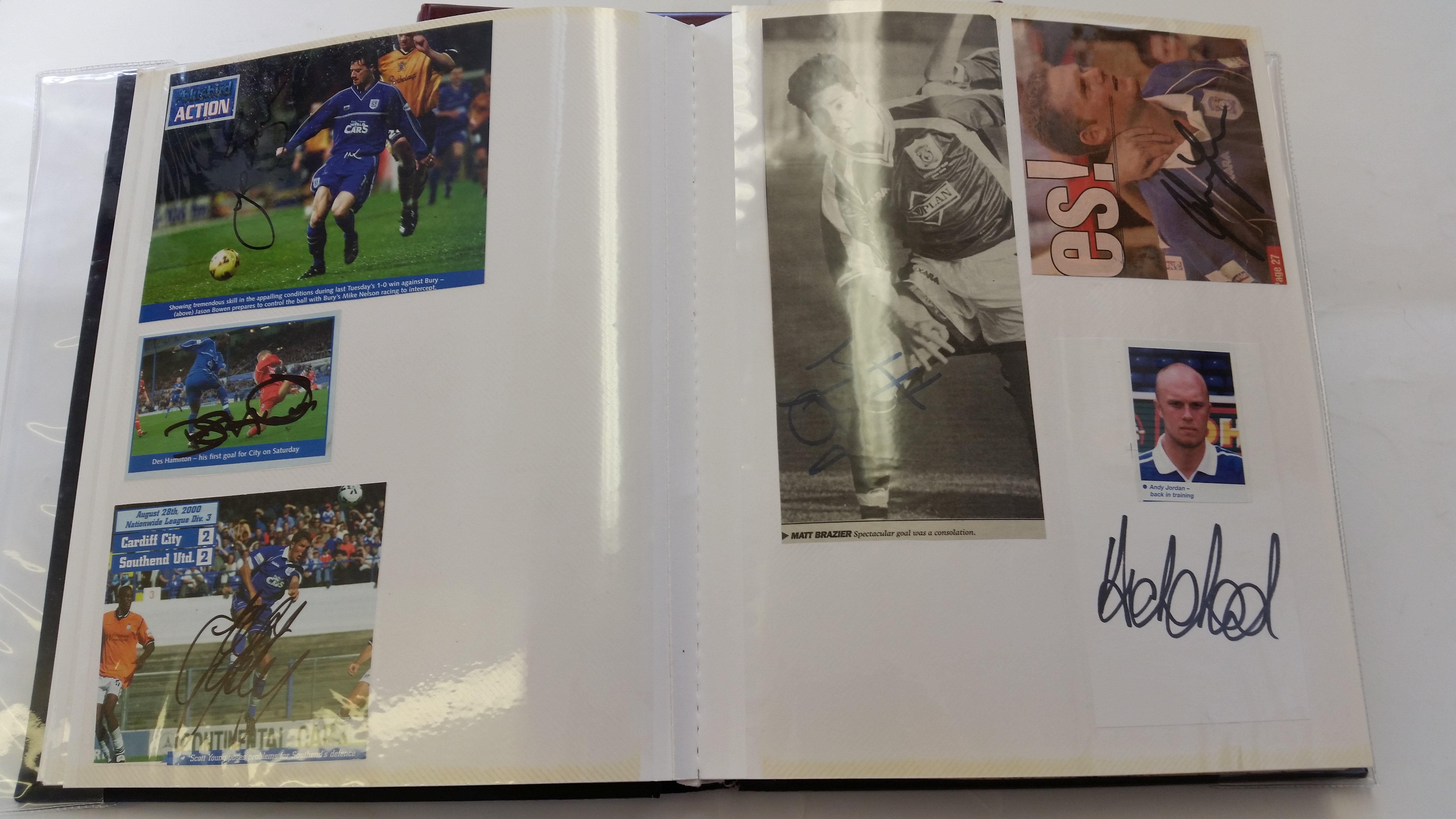 FOOTBALL, Cardiff City signed selection, inc. magazine photos, team photos, white cards etc., mainly - Image 2 of 2