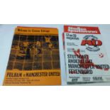 FOOTBALL, Manchester United selection, inc. programmes, Dunstable v Luton Town 1975 (George Best),