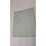 FOOTBALL, signed album page by Barnsley, 1936-7, seven signatures (in ink), inc. Ellis, Jones,