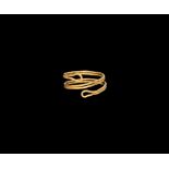 Bronze Age Gold Coiled Ring