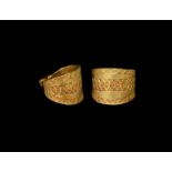 Viking Gold Ornamented Ring