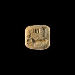 Indus Valley Stamp Seal with Zebu