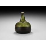 Post Medieval Wine Bottle with Contents